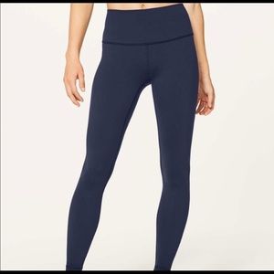 Navy blue midnight Lululemon leggings - brand new condition
